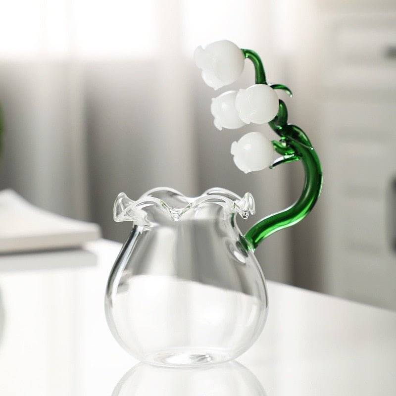 Lily of The Valley Series Transparent Glass Goblet - Casatrail.com