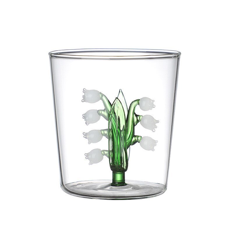 Lily of The Valley Series Transparent Glass Goblet - Casatrail.com