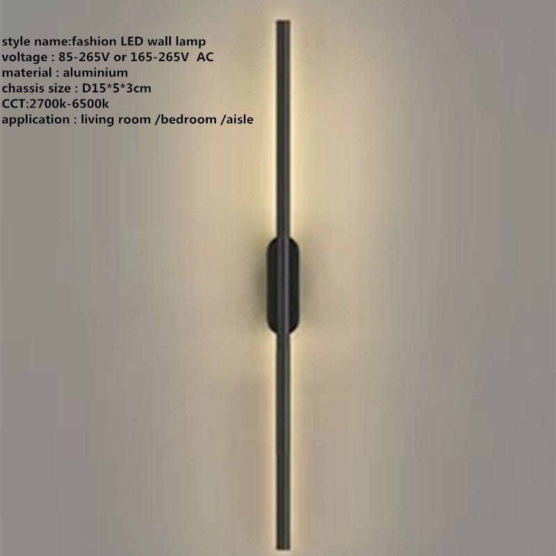 Linear LED Wall Lamp for TV Background and Corridor - Casatrail.com