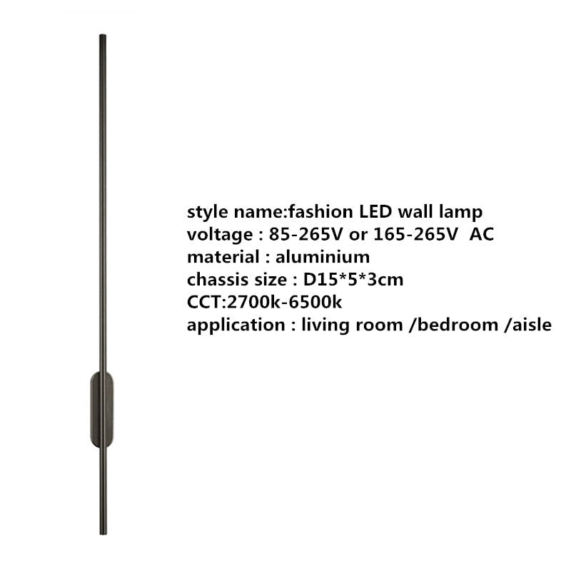 Linear LED Wall Lamp for TV Background and Corridor - Casatrail.com