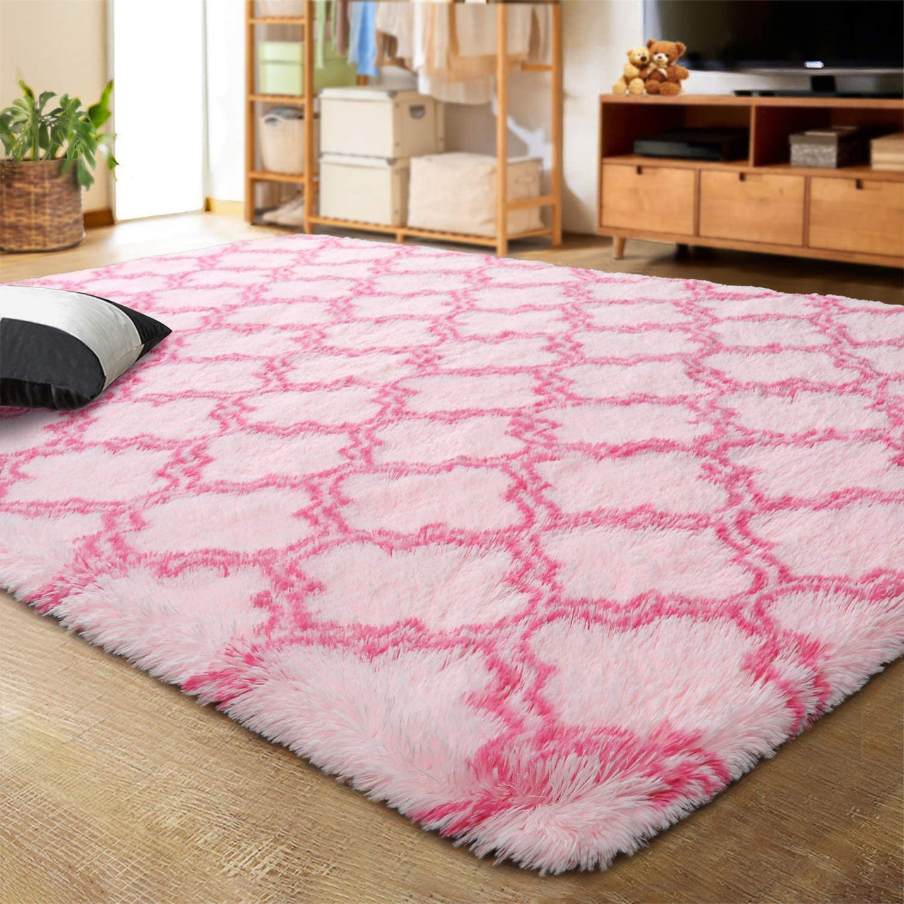 Living Room Carpets Luxury Shag Area Rug Modern Indoor Plush Fluffy Rugs - Casatrail.com