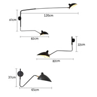 Thumbnail for Loft Swing Arm Wall Lamp: Simple LED Fixture - Casatrail.com