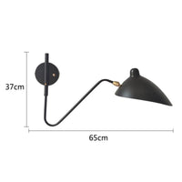 Thumbnail for Loft Swing Arm Wall Lamp: Simple LED Fixture - Casatrail.com