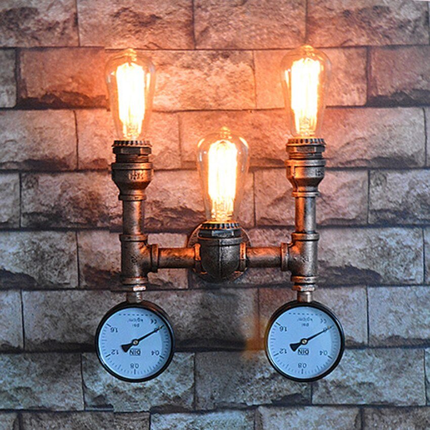 Loft Wall Lamp with Water Pipe Decor - Casatrail.com