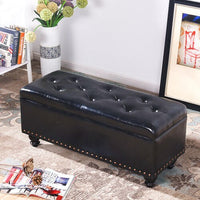 Thumbnail for Long Storage Shoe Bench with Changing Stool and Rectangular Ottoman - Casatrail.com