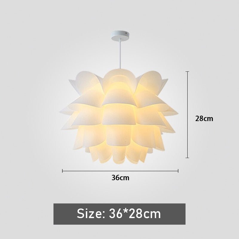 Lotus Chandelier Pendant - Modern DIY Puzzle Lights - Casatrail.com