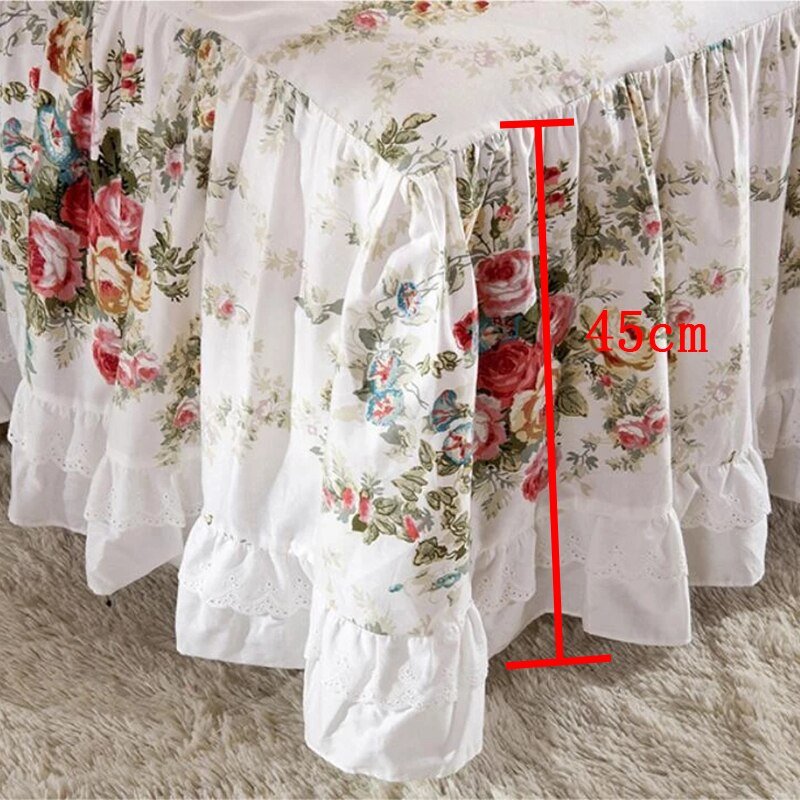 Luxurious Bed Skirt Set - 100% Cotton with Pillowcases - Casatrail.com