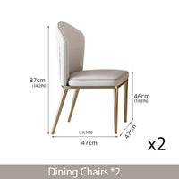 Thumbnail for Luxurious Dining Table Set with Steel Base Plate - Casatrail.com