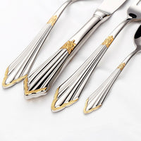 Thumbnail for Luxury 24K Gold Plated Flatware Set - Casatrail.com