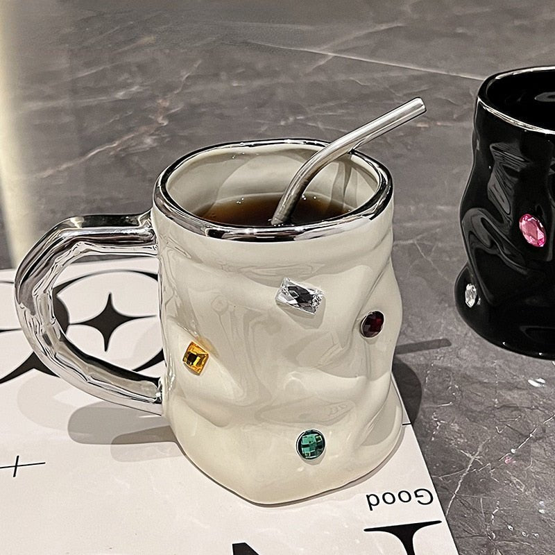 Luxury Ceramic Couple Water Cup - Casatrail.com