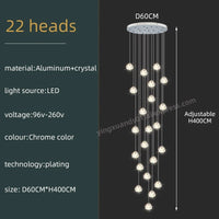 Thumbnail for Luxury Design Crystal Chandelier with LED Lighting - Casatrail.com