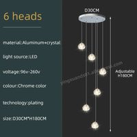 Thumbnail for Luxury Design Crystal Chandelier with LED Lighting - Casatrail.com