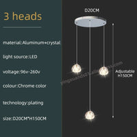 Thumbnail for Luxury Design Crystal Chandelier with LED Lighting - Casatrail.com