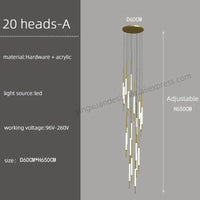 Thumbnail for Luxury Design Duplex Stair Lobby Hanging Lamp - Casatrail.com