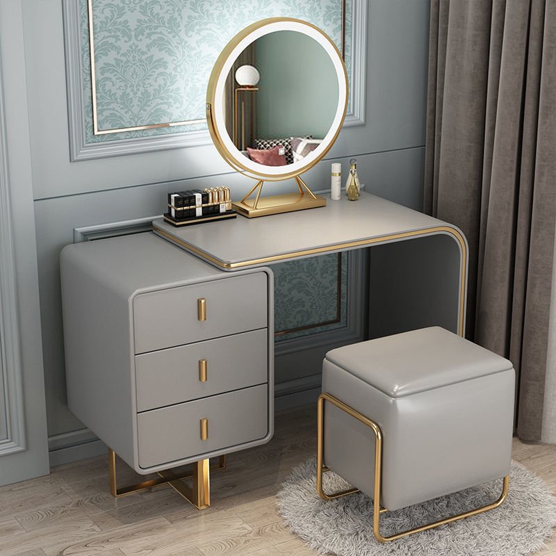 Luxury Dressing Table with Lights and Mirror - Casatrail.com