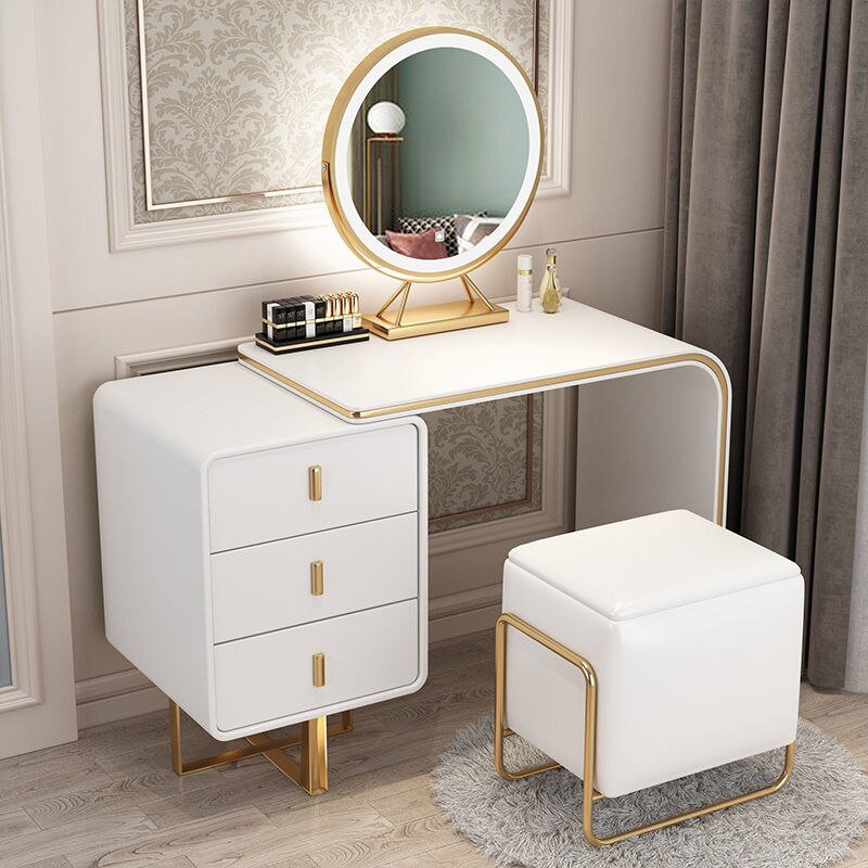 Luxury Dressing Table with Lights and Mirror - Casatrail.com