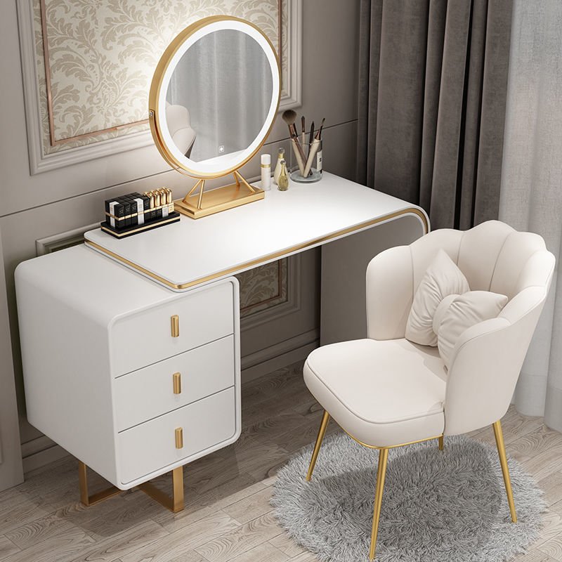 Luxury Dressing Table with Lights and Mirror - Casatrail.com