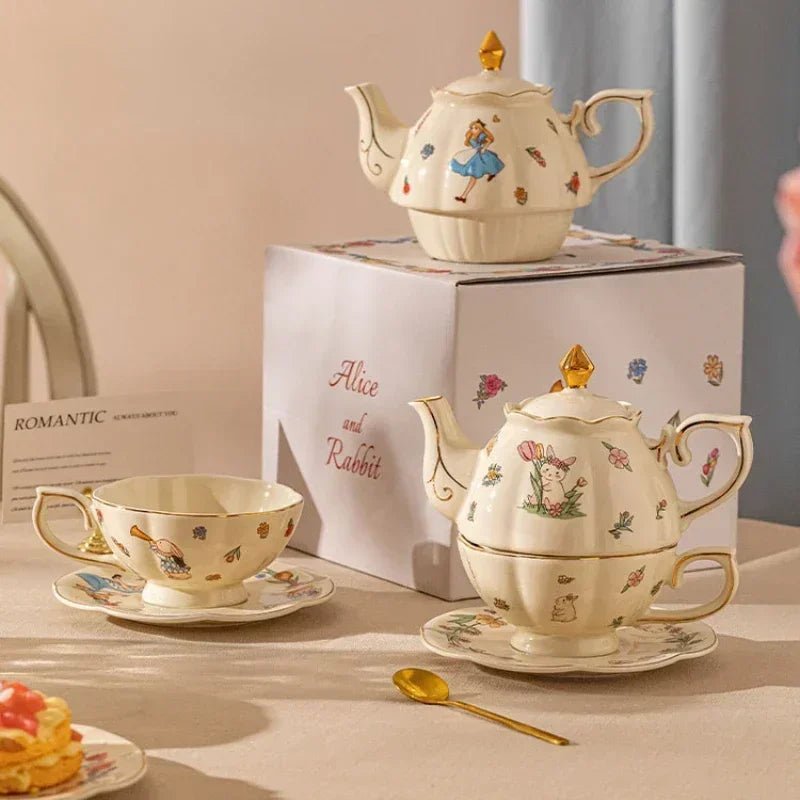 Luxury Gift Box Cup and Pot with Rabbit Teapot Set - Casatrail.com