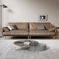 Thumbnail for Luxury Leather Sofa Set With Armchair - Casatrail.com