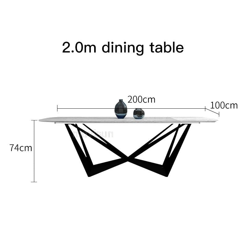 Luxury Nordic Marble Dining Table and Chairs Combination - Casatrail.com