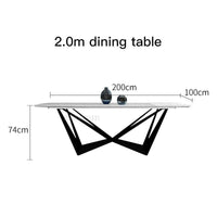 Thumbnail for Luxury Nordic Marble Dining Table and Chairs Combination - Casatrail.com