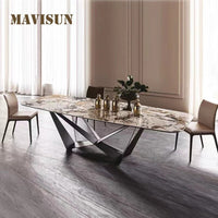 Thumbnail for Luxury Nordic Marble Dining Table and Chairs Combination - Casatrail.com