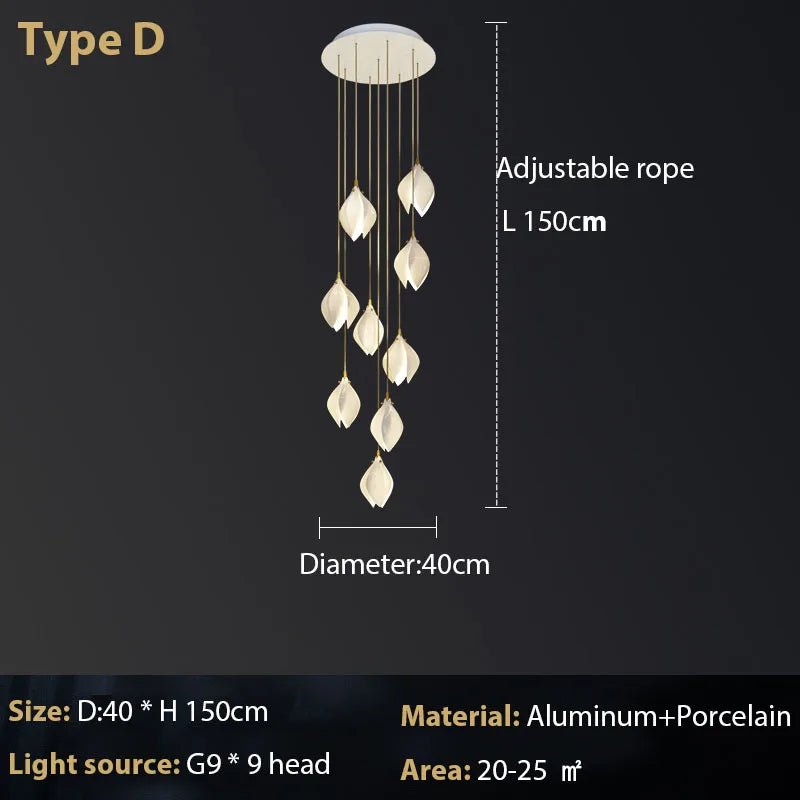 Luxury Pendant Light with Adjustable Lamp - Casatrail.com