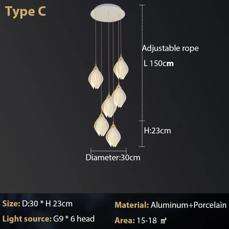 Luxury Pendant Light with Adjustable Lamp - Casatrail.com