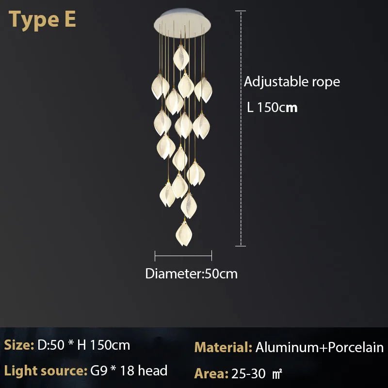 Luxury Pendant Light with Adjustable Lamp - Casatrail.com