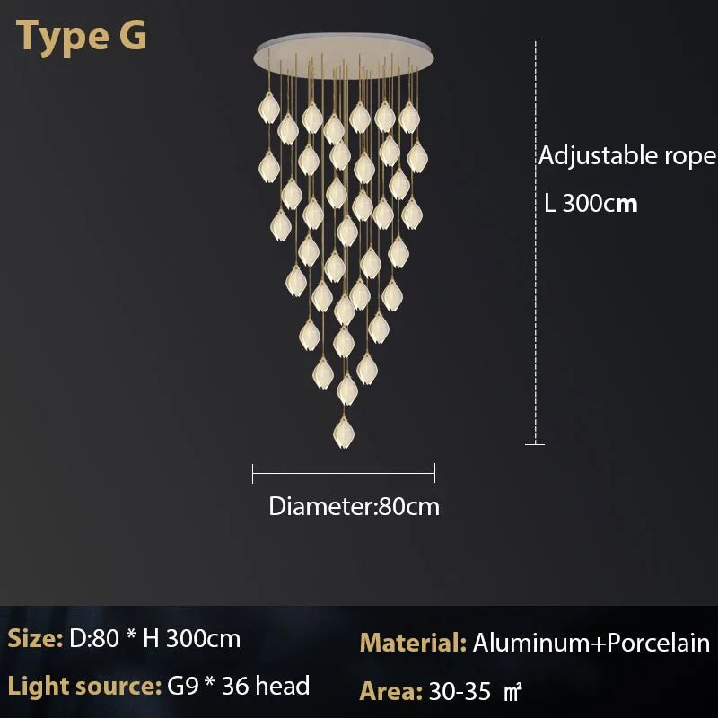 Luxury Pendant Light with Adjustable Lamp - Casatrail.com