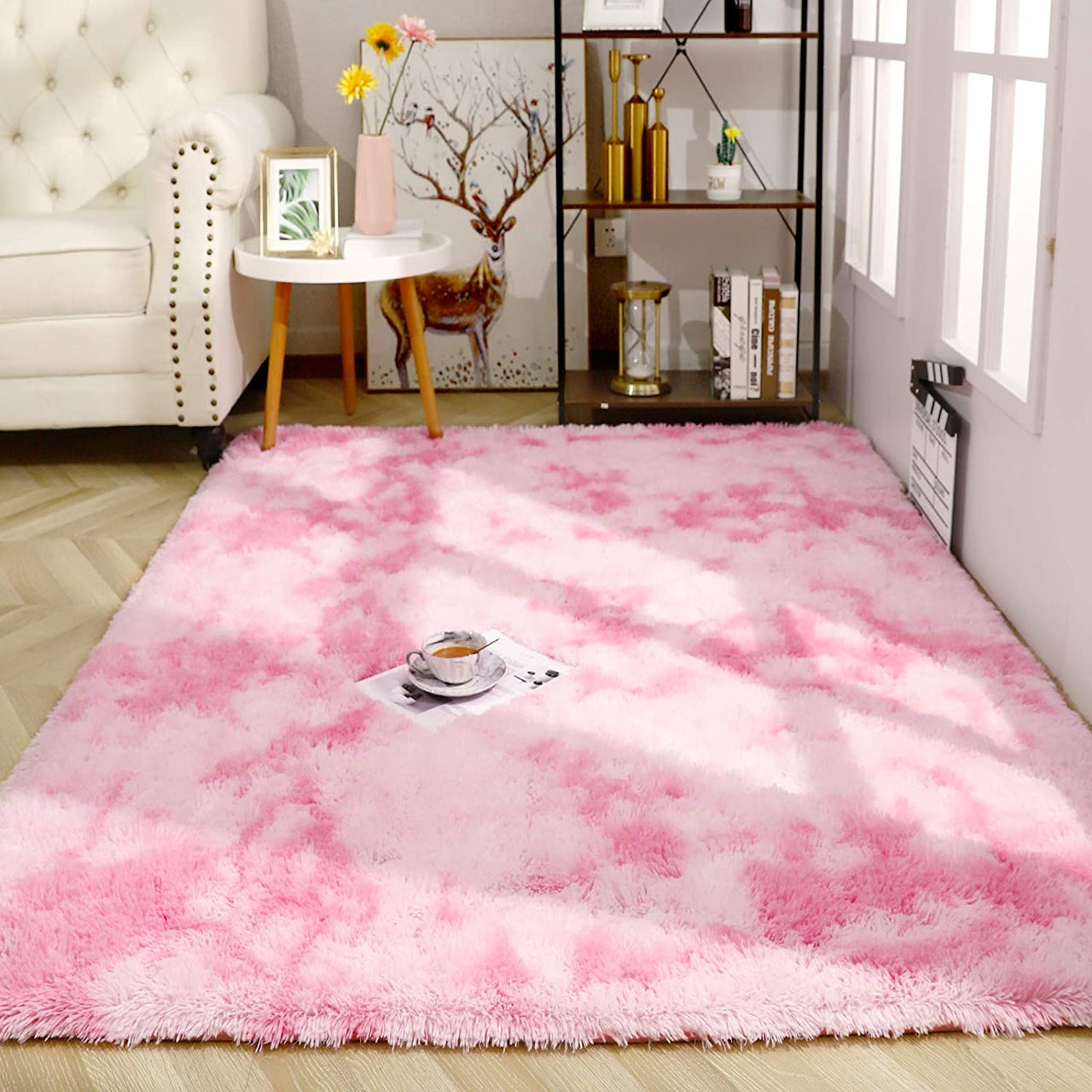 Luxury Plush Shaggy Area Rug for Bedroom with Non - Slip Backing - Casatrail.com