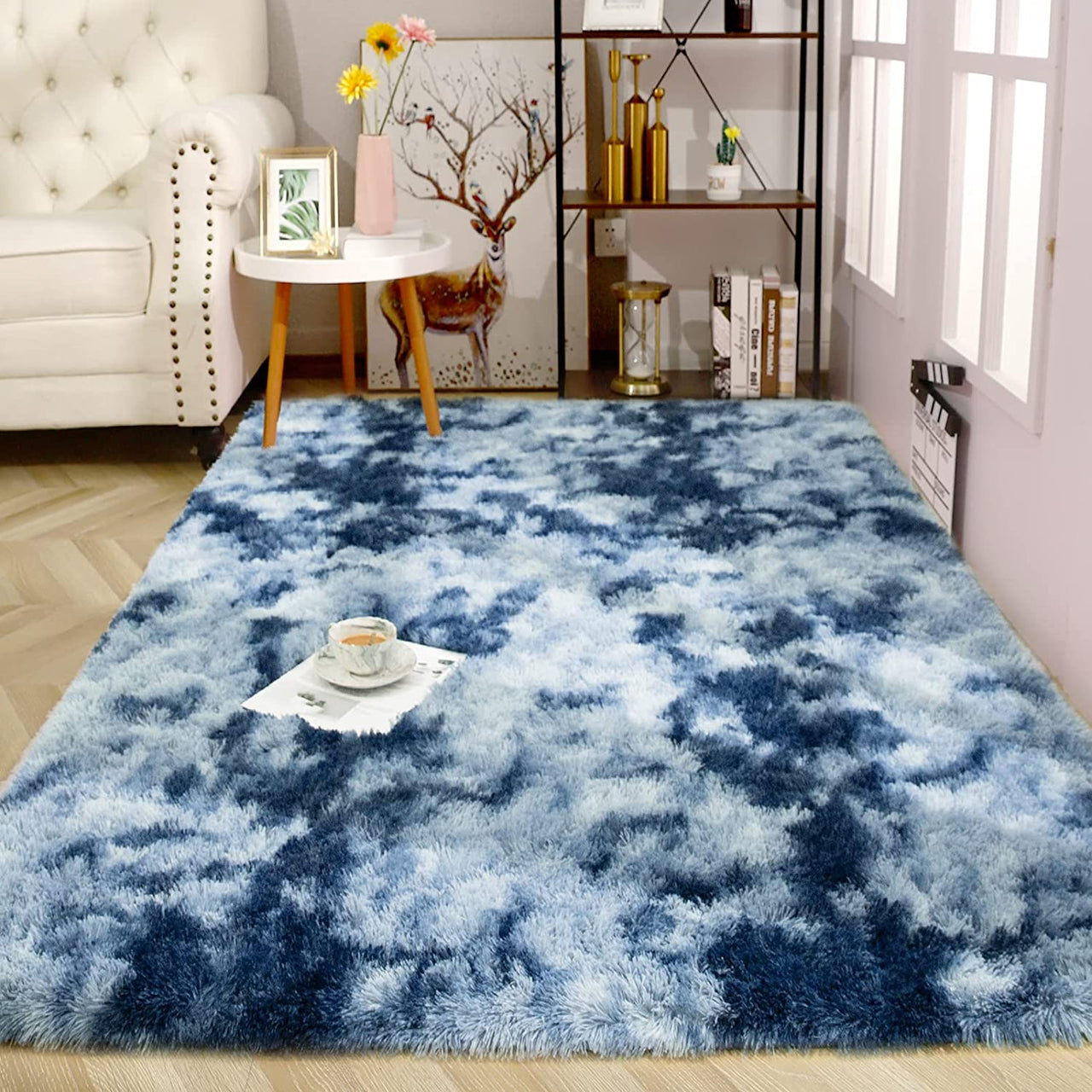 Luxury Plush Shaggy Area Rug for Bedroom with Non - Slip Backing - Casatrail.com