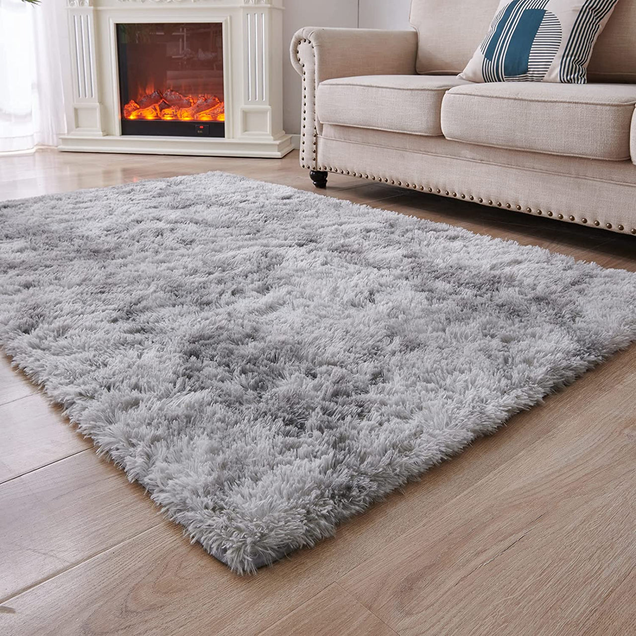 Luxury Plush Shaggy Area Rug for Bedroom with Non - Slip Backing - Casatrail.com