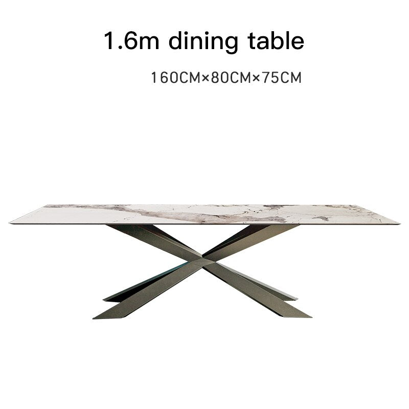 Luxury Rock Board Dining Table Set - Casatrail.com