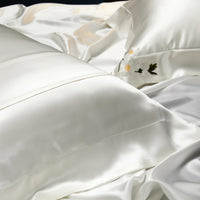 Thumbnail for Luxury Silk Embroidered Pillowcase - Casatrail.com