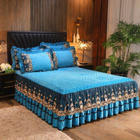 Thumbnail for Luxury Velvet Plush Bedspread with Quilted Embossing - Casatrail.com