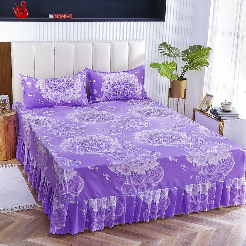 Luxury Wedding Bed Skirt - Plus Size - Classic Aesthetic Home Textile - Casatrail.com