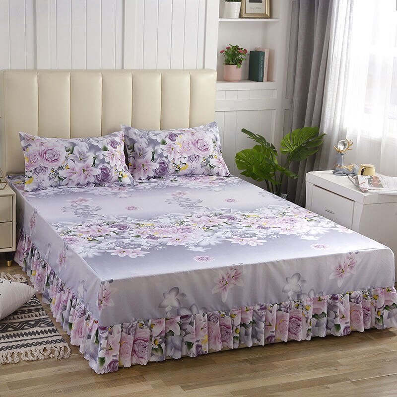 Luxury Wedding Bed Skirt - Plus Size - Classic Aesthetic Home Textile - Casatrail.com