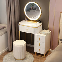 Thumbnail for Makeup Vanity Dressing Table Set with Mirror and Storage - Casatrail.com