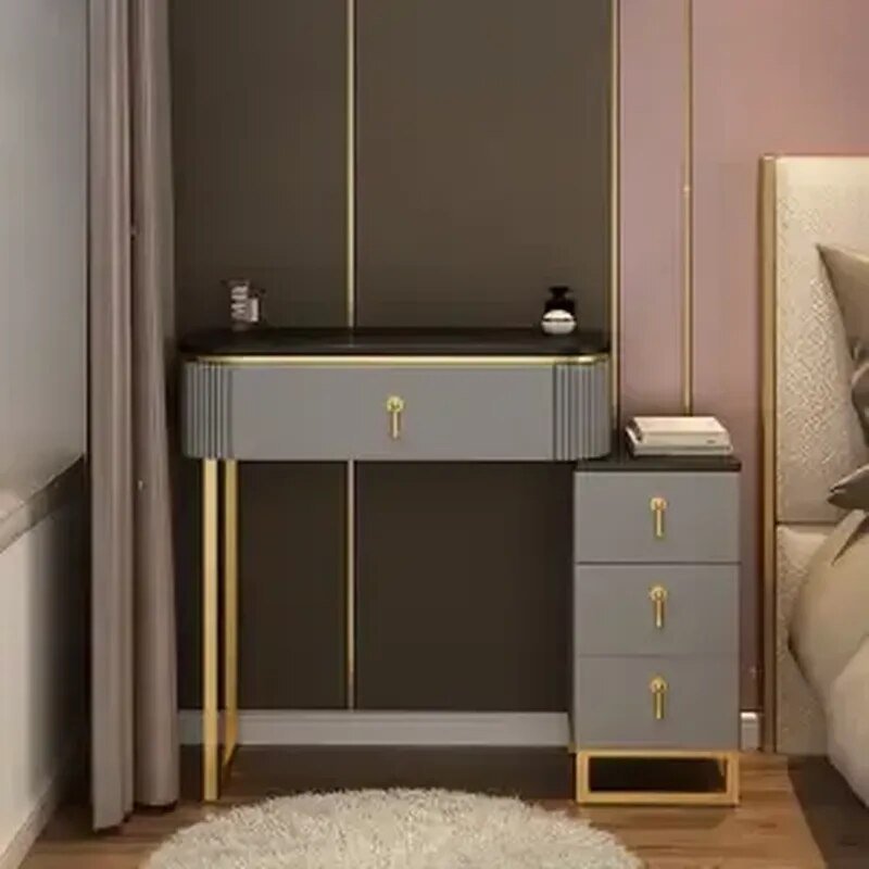 Makeup Vanity Dressing Table Set with Mirror and Storage - Casatrail.com