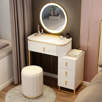 Thumbnail for Makeup Vanity Dressing Table Set with Mirror and Storage - Casatrail.com