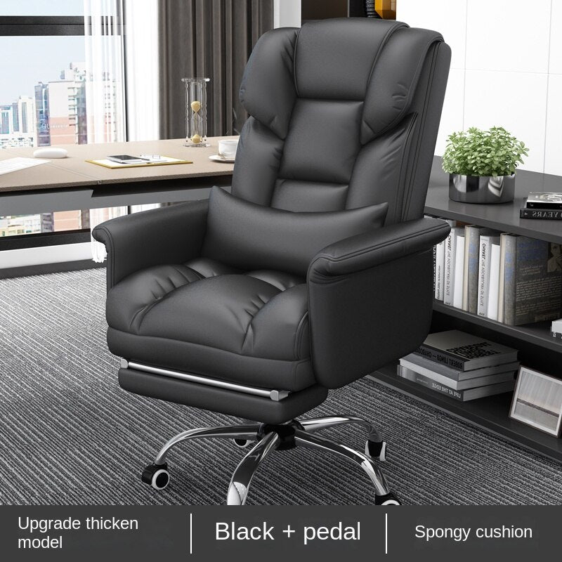 Massage Leather Swivel Office Chair - Casatrail.com