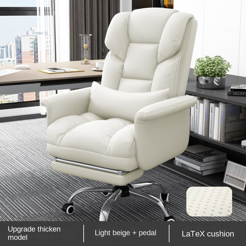 Massage Leather Swivel Office Chair - Casatrail.com