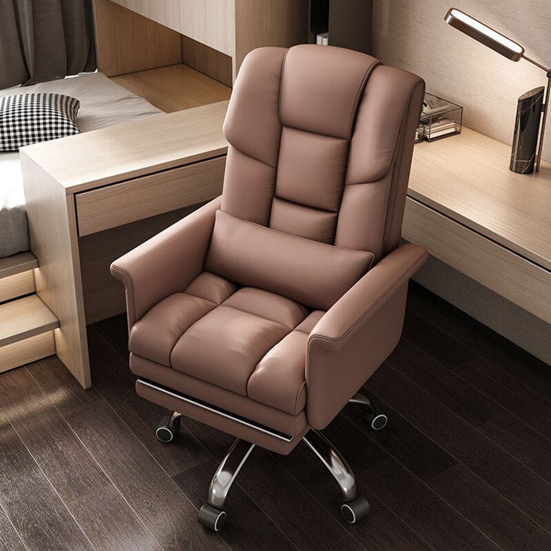 Massage Leather Swivel Office Chair - Casatrail.com