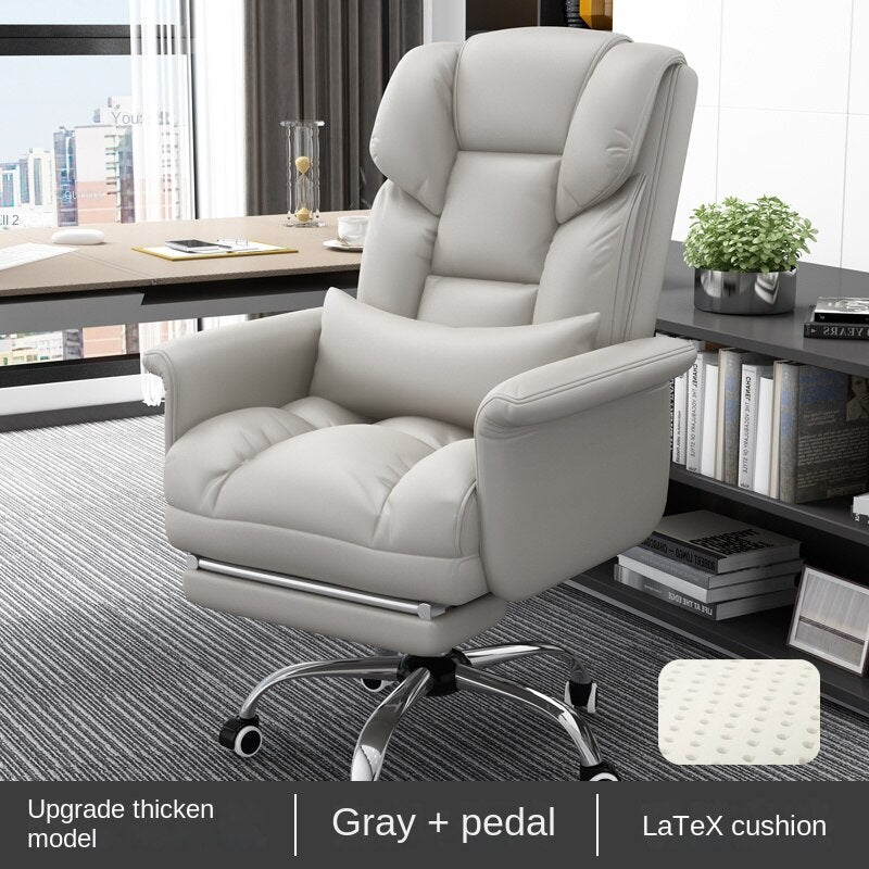 Massage Leather Swivel Office Chair - Casatrail.com