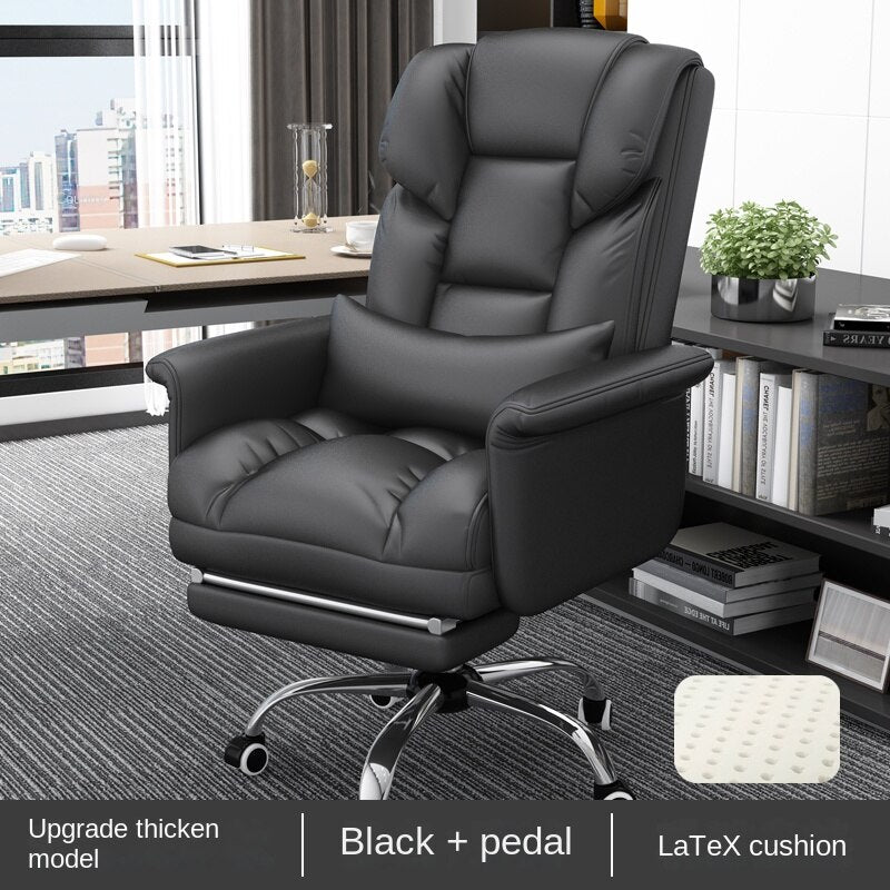 Massage Leather Swivel Office Chair - Casatrail.com