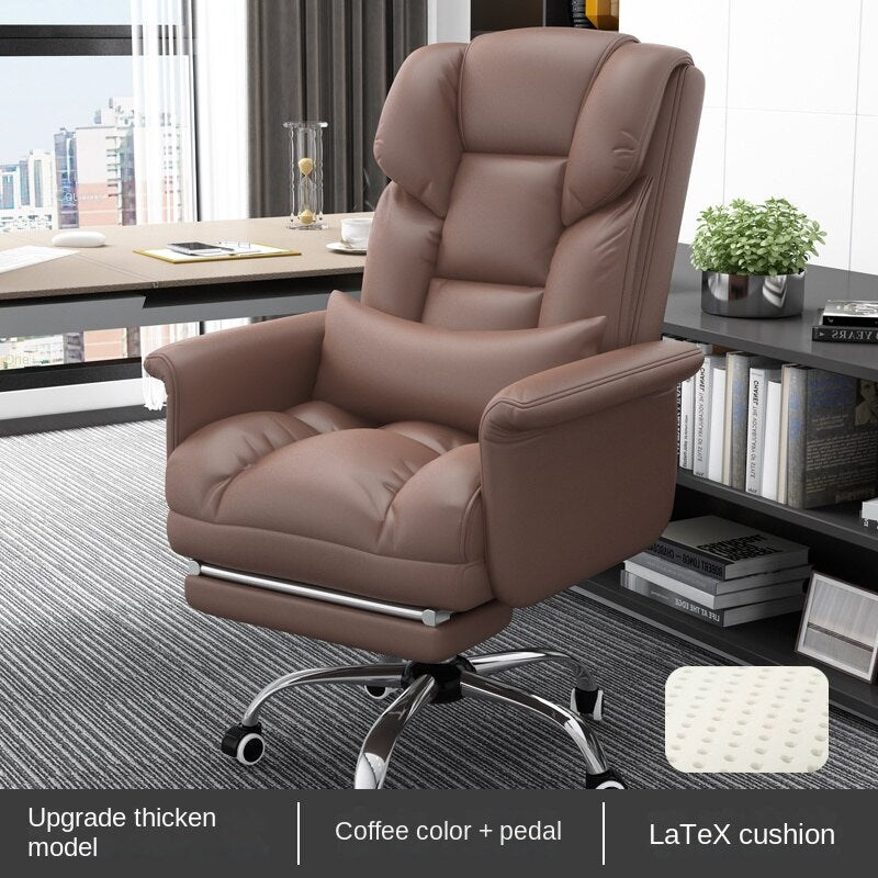 Massage Leather Swivel Office Chair - Casatrail.com