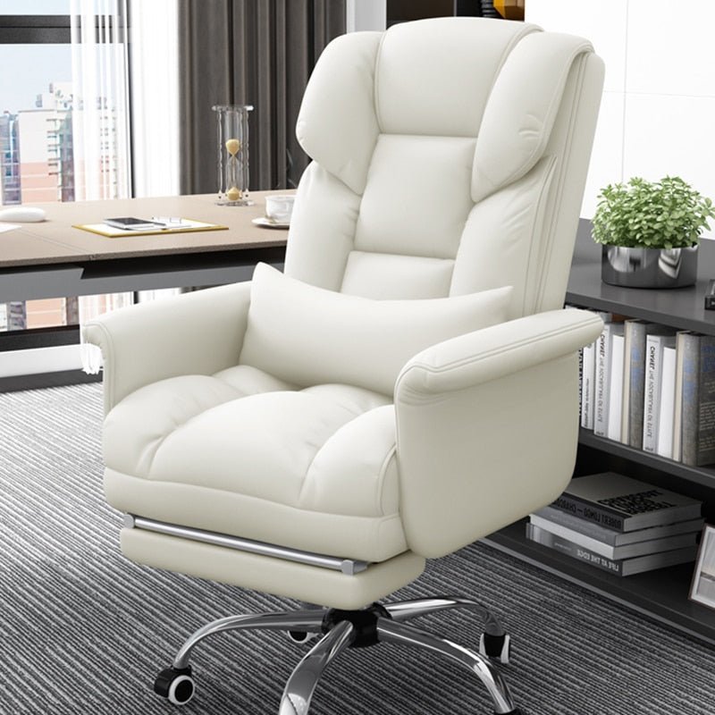 Massage Leather Swivel Office Chair - Casatrail.com