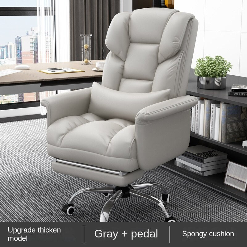 Massage Leather Swivel Office Chair - Casatrail.com