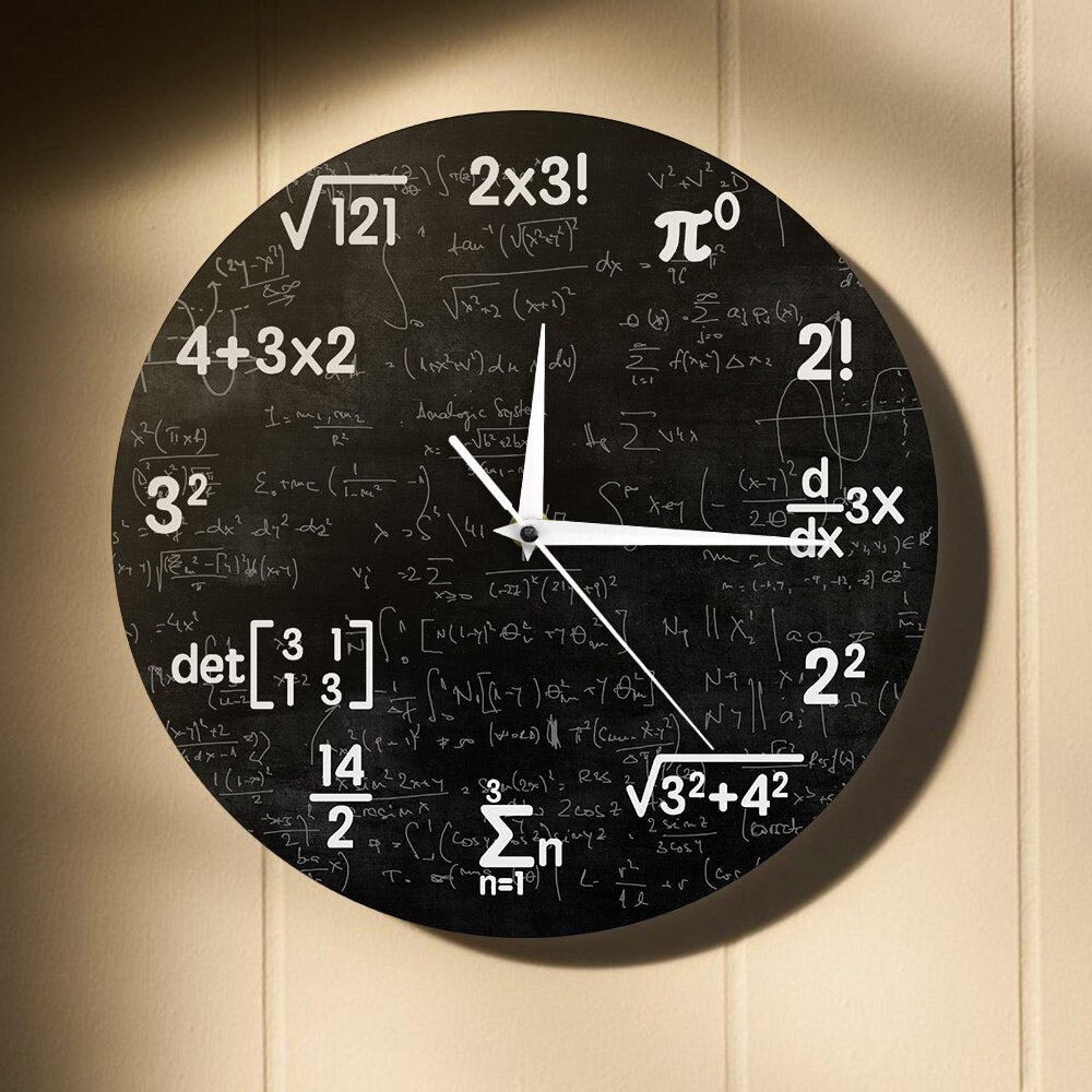 Mathematics Chalkboard Wall Clock - Casatrail.com